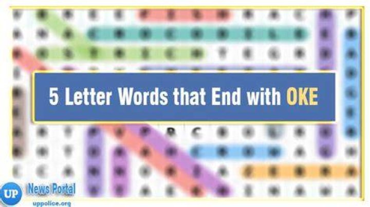 5 letter words that end with OKE – Wordle Help
