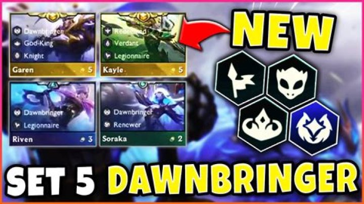 A dawnbringer comp in TFT 5.0.