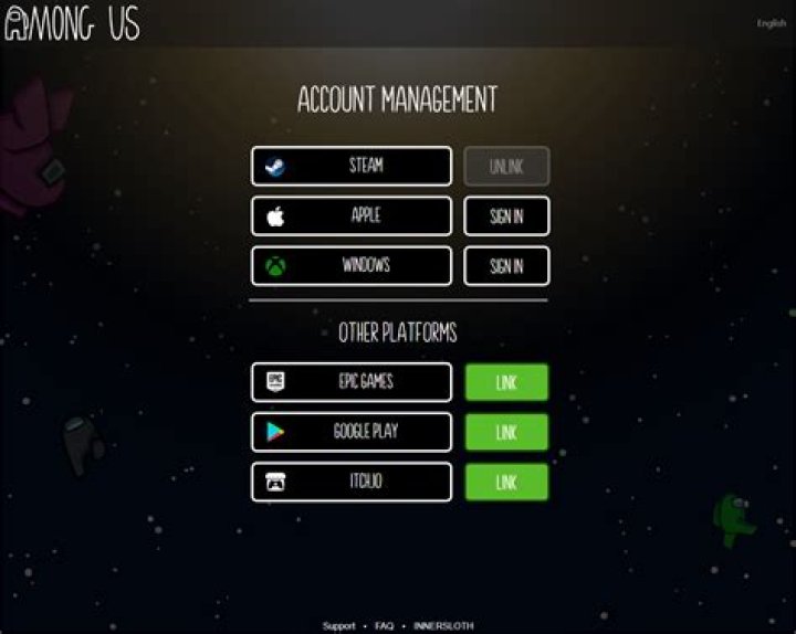 account linking in among us