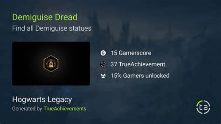 Achievement Demiguise Dread - Hogwarts Legacy