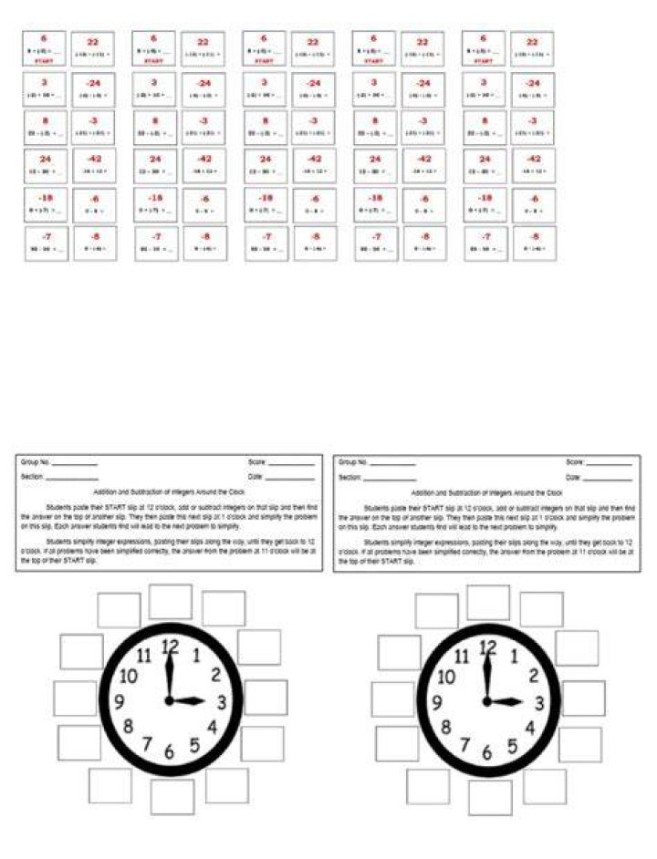 Addition clock (2)