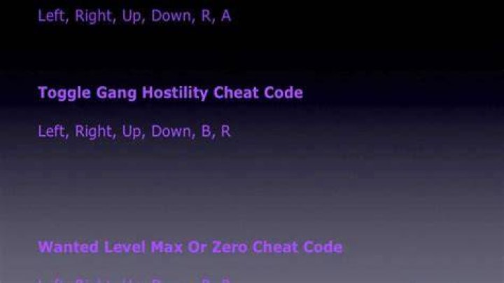Advance GTA GBA Cheats - GameRevolution