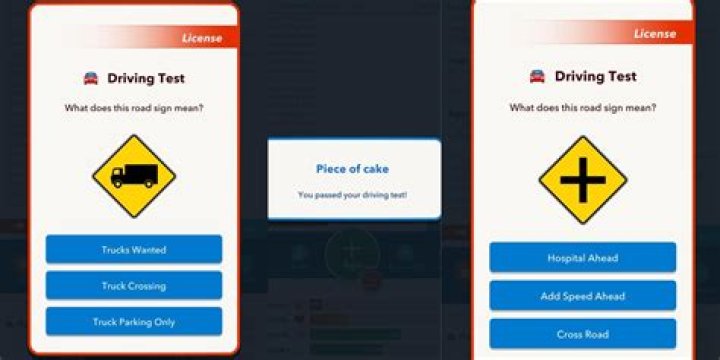 All The Driving Test Answers For Bitlife