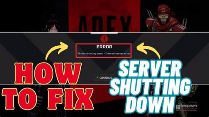 Apex Legends Internal Server Error Shutting Down Fix