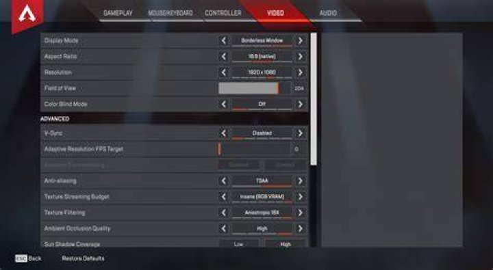 apex legends settings