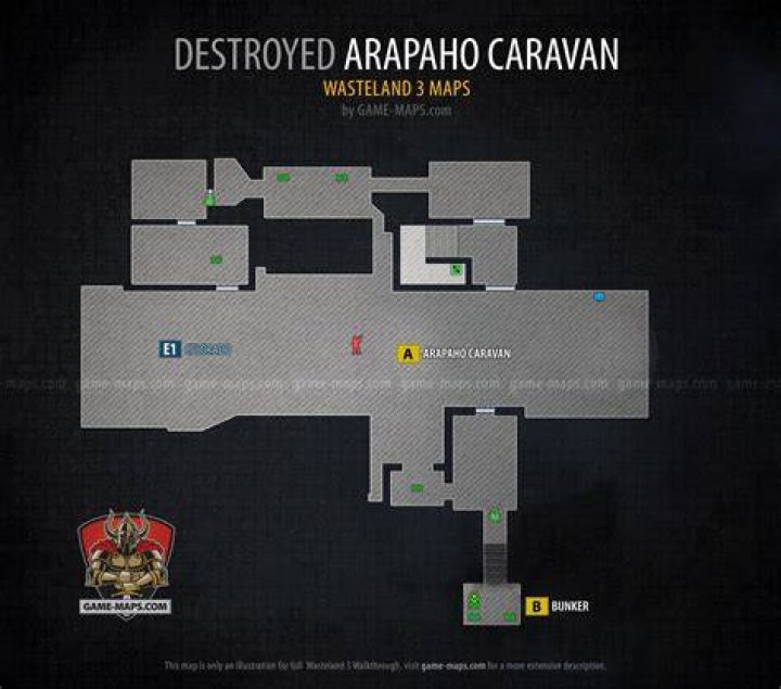 Arapaho Caravan Map with Walkthrough