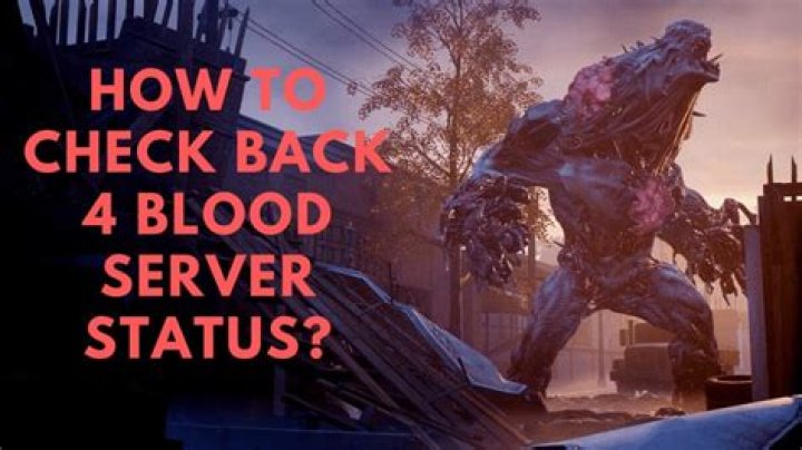 Back 4 Blood Server Status