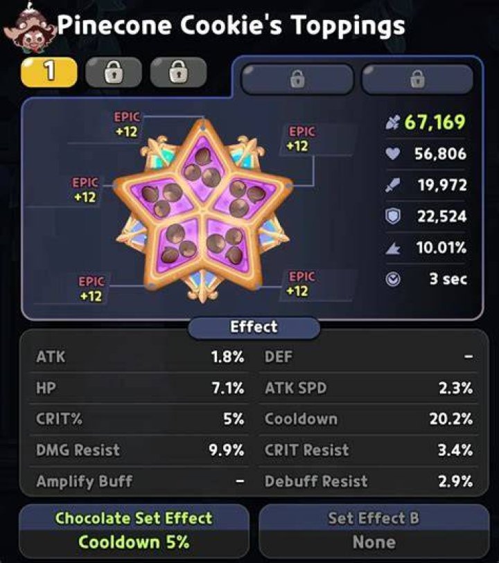 Best Pinecone Cookie Toppings Build in Cookie Run Kingdom