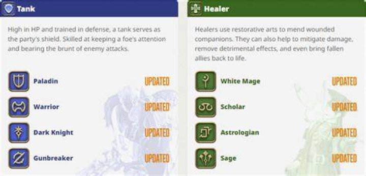 Best tank classes in Final Fantasy XIV