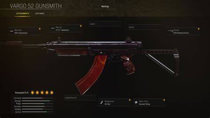 best vargo 52 sniper support smg build warzone