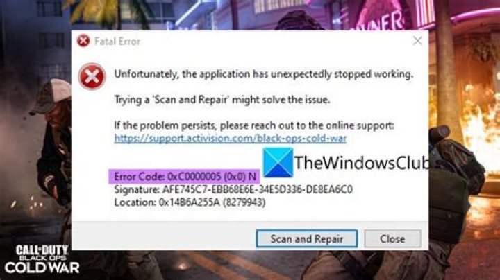 Black Ops Cold War Error Code BLZBNTBGS00000BC6