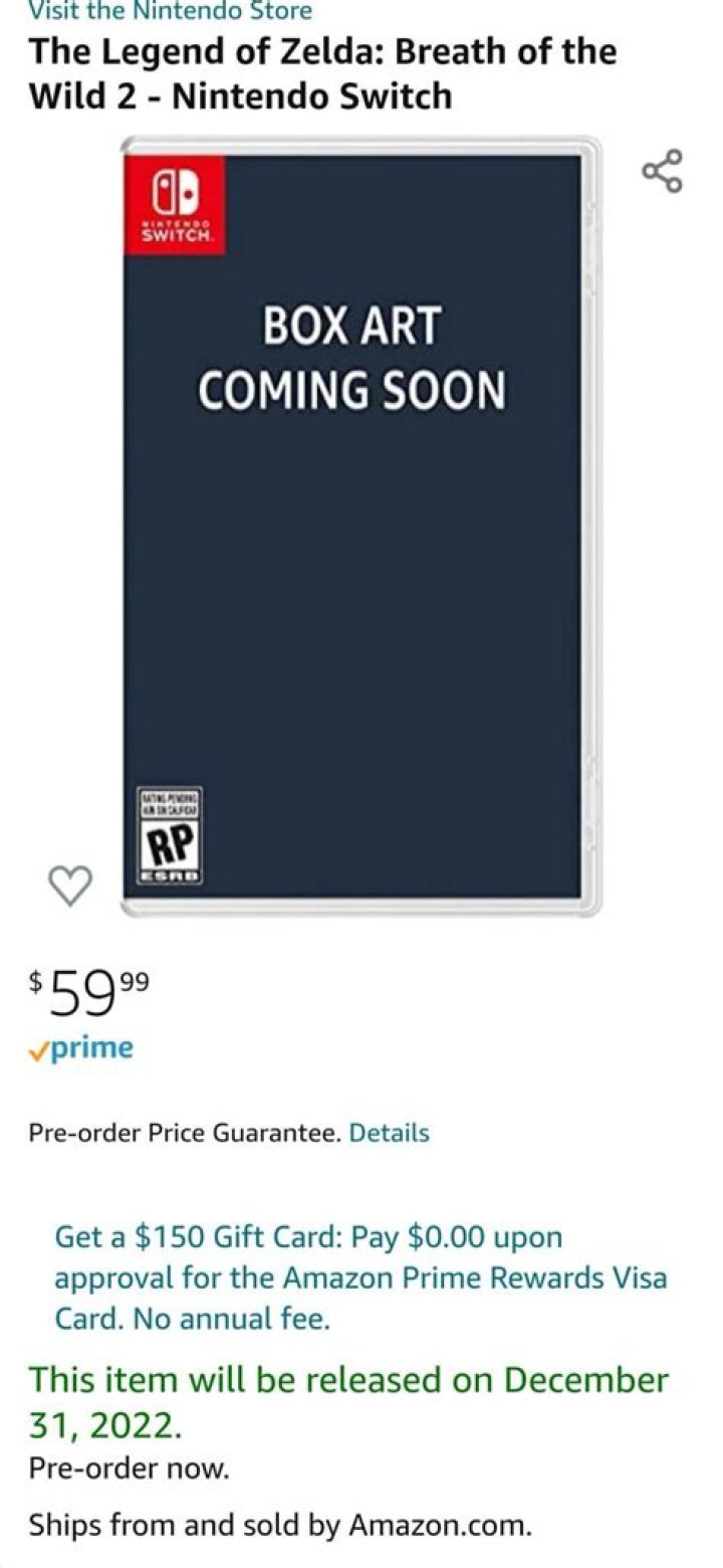 BOTW2 Release Date