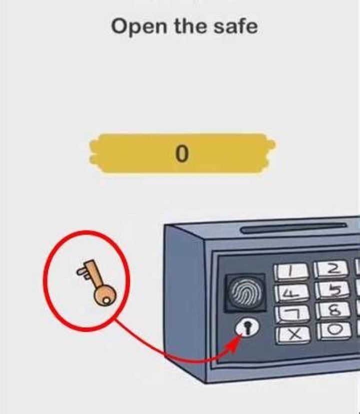 
Brain Out Level 194 (Open the safe) Solution