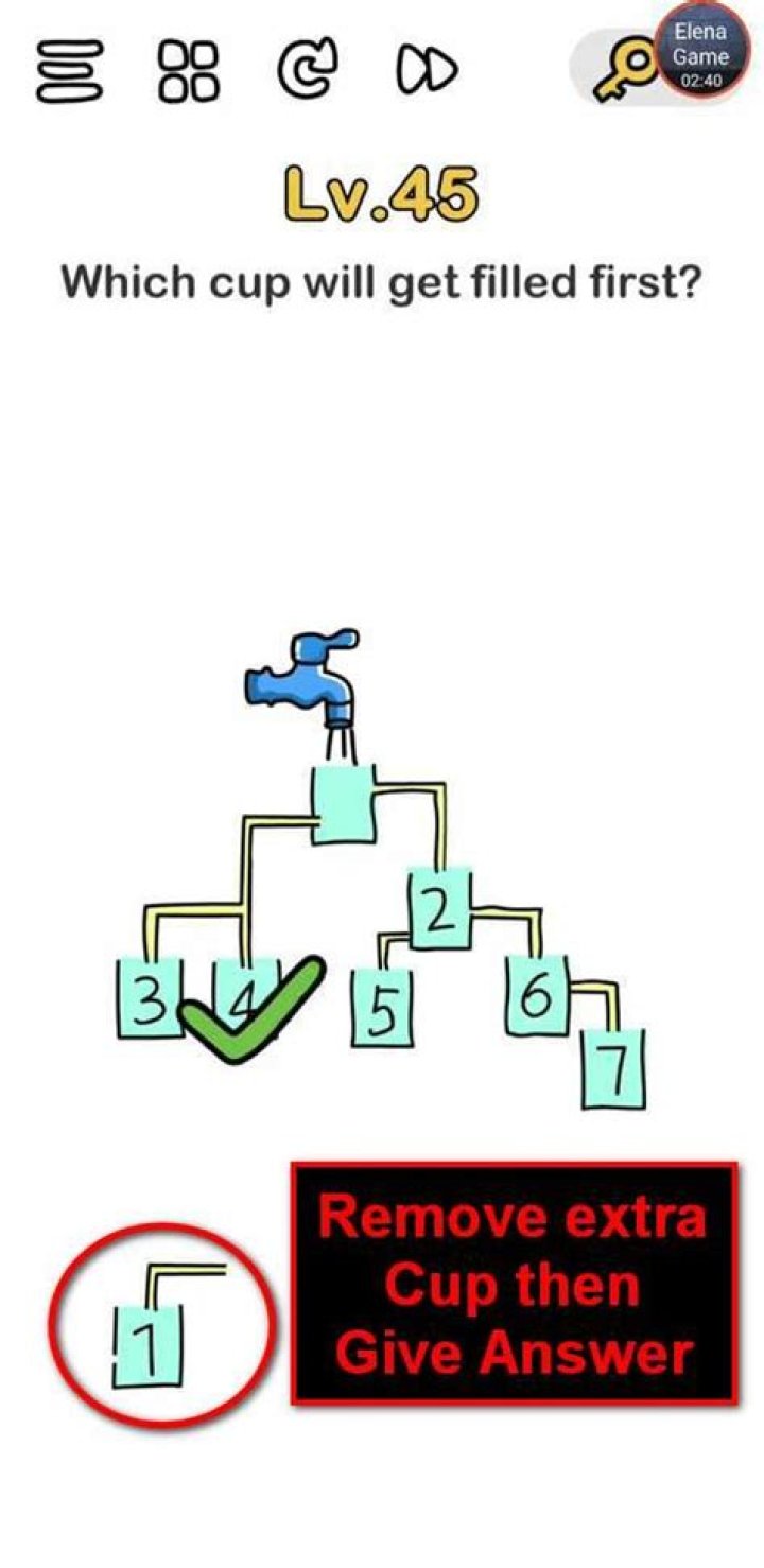 
Brain Out Level 45 Answer, Solution & Hint