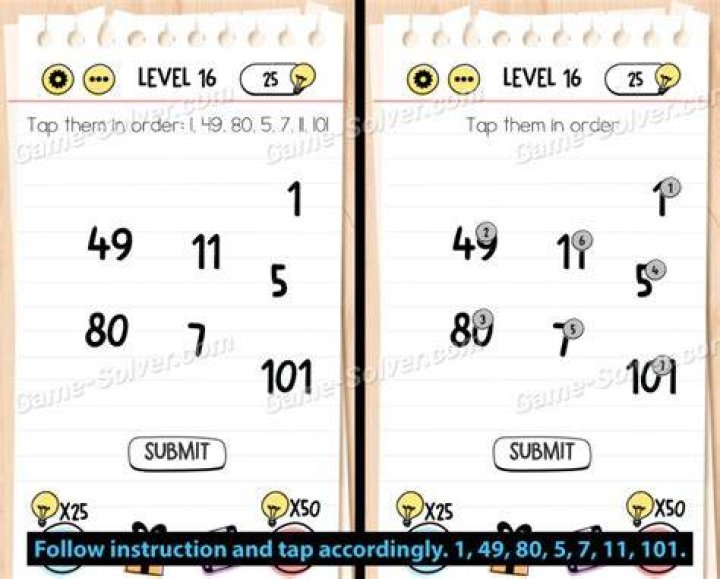 Brain Test Level 16 Answers Brain Test Level 16 Answers