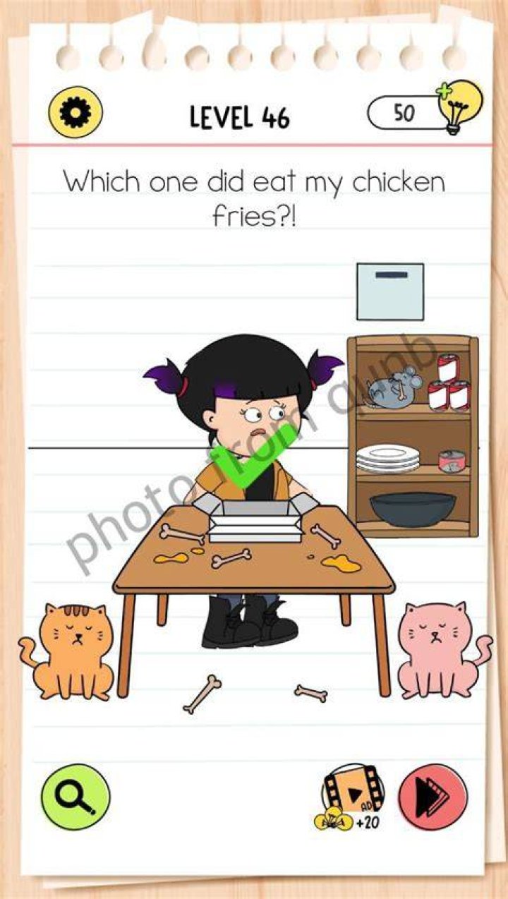 Brain Test Level 46 Answers Brain Test Level 46 Answers