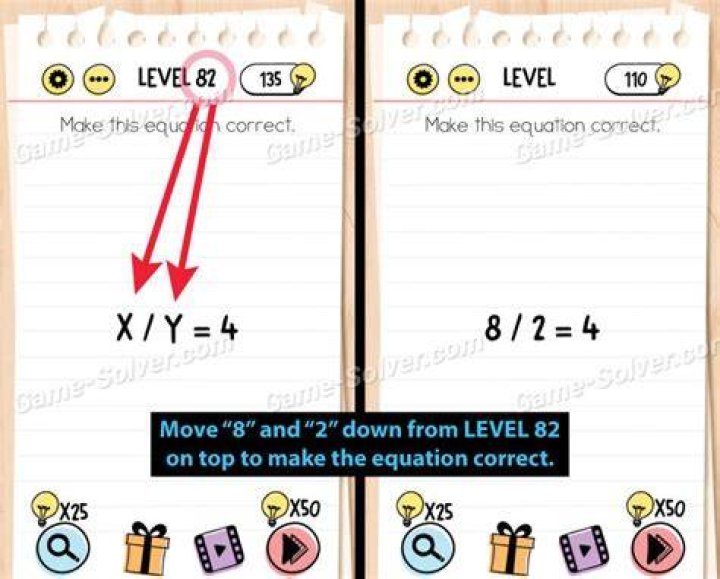 Brain Test Level 82 Answers