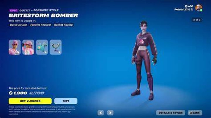 Britestorm Bomber skin