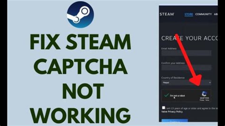 captcha not working error steam