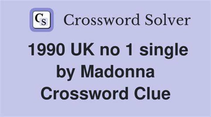 Cher or Madonna, e.g. Crossword Clue