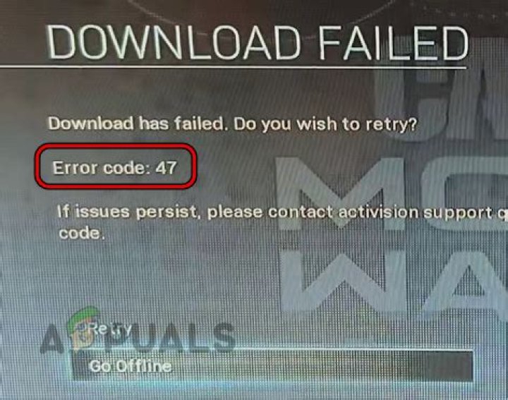 cod warzone error code 47 fix