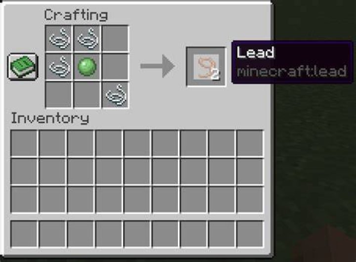 Crafting recipe for a lead