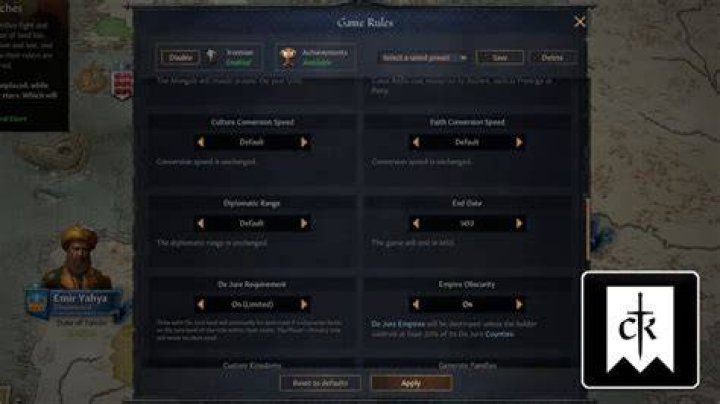 Crusader Kings 3 End Date Year Game Rules