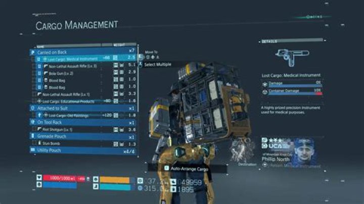 Death Stranding Cargo Scanner Tips