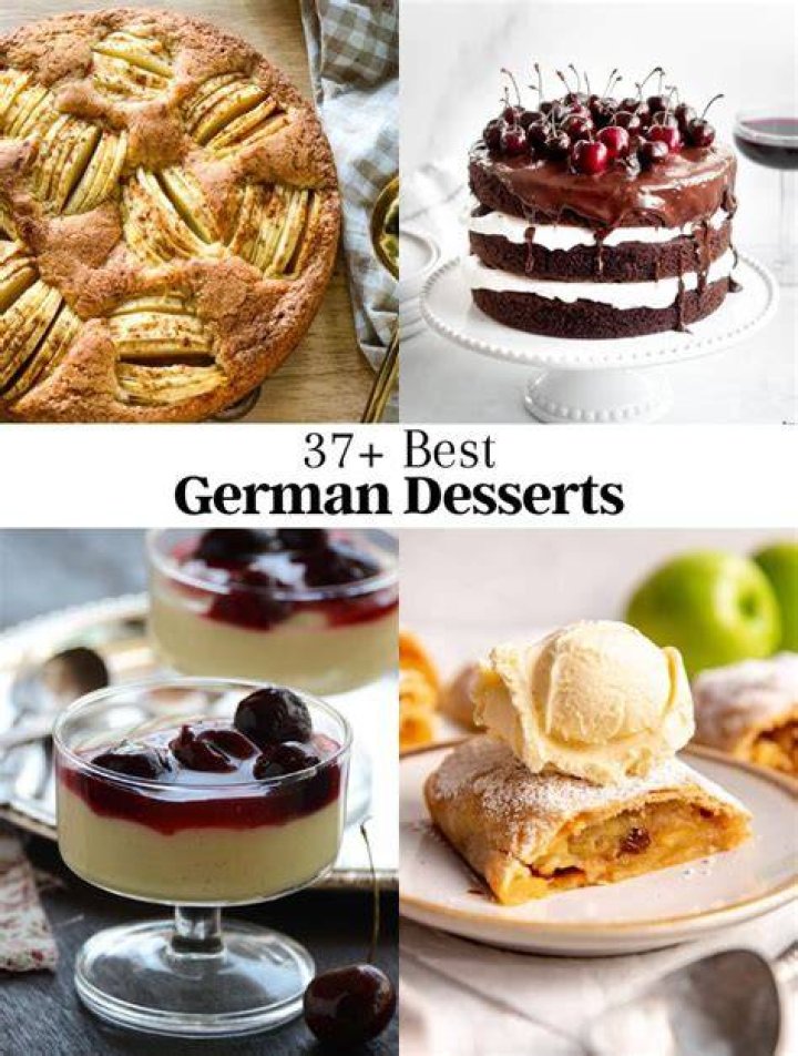 Desserts in German