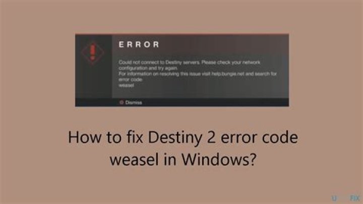 Destiny 2 Error Code Stingray