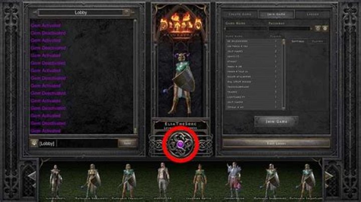 diablo 2 gem activated