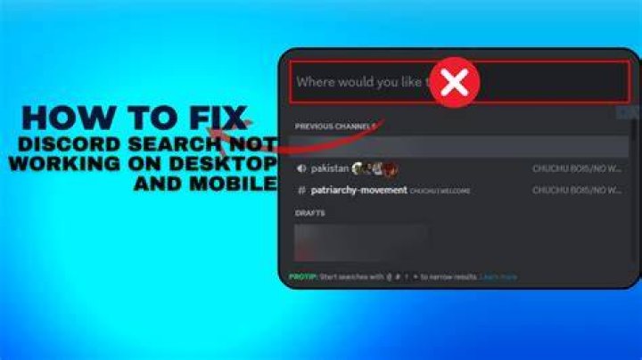 discord search not working