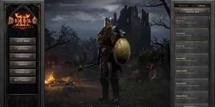 Does Diablo 2 Resurrected have local couch co-op?
