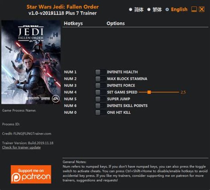 Download Star Wars Jedi: Fallen Order Cheats - Guide