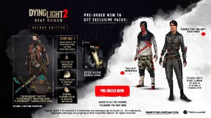 dying light 2 pre order bonus list