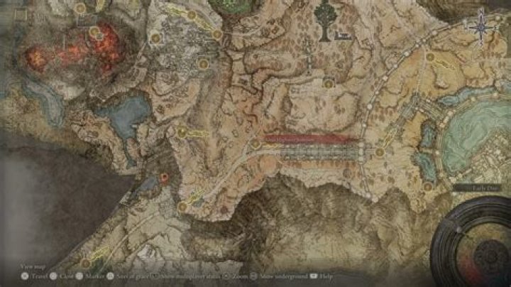 Elden Ring Erdtree-Gazing Hill Map