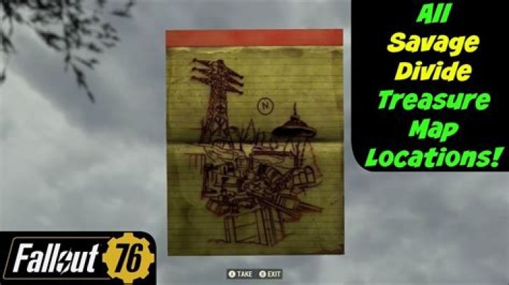 Fallout 76 Savage Divide Treasure Map Locations
