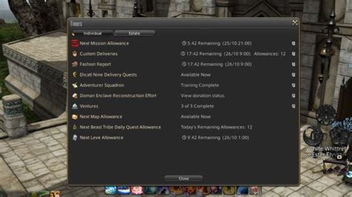 Final Fantasy XIV Weekly Reset Time