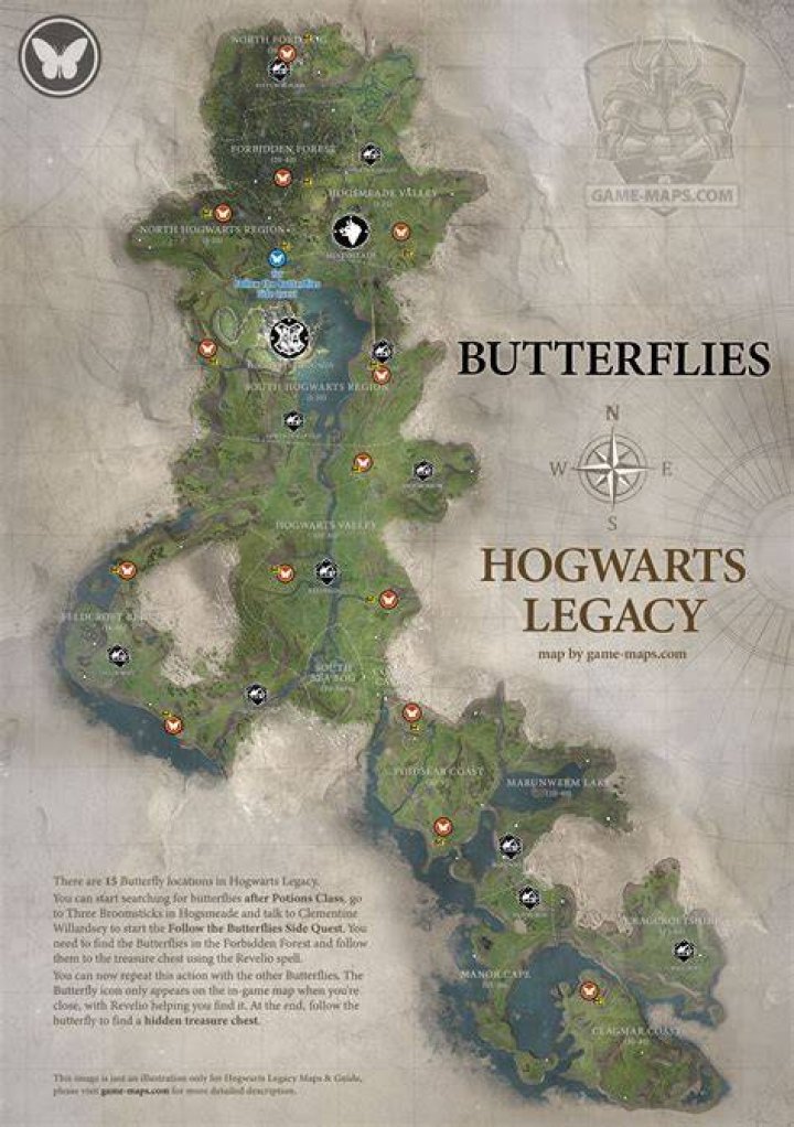 Follow the Butterflies Hogwarts Legacy Side Quest
