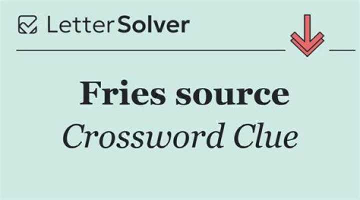 Fries, to Brits Crossword Clue
