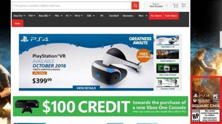 
Gamestop Final Fantasy XV Ad Shows PC Logo