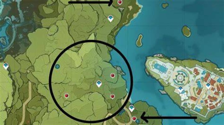 Genshin Impact - Apple locations map