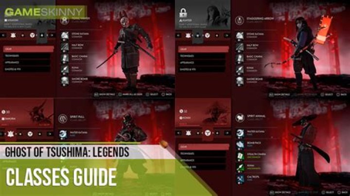 
Ghost of Tsushima: Legends – All Classes