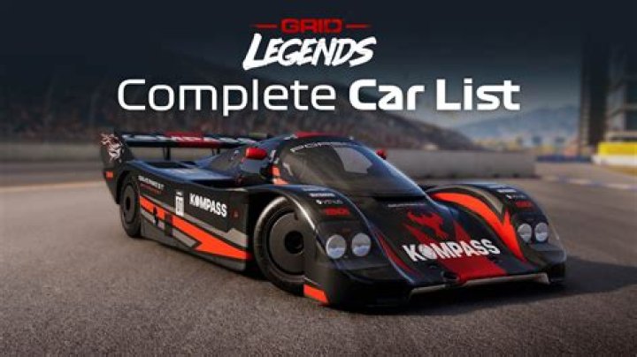 grid legends cars list roster