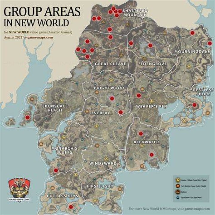 Group Areas in New World MMO