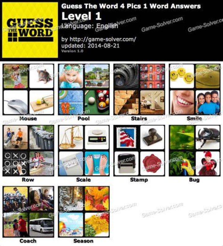 Guess The Word 4 Pics 1 Word Level 32 Guess The Word 4 Pics 1 Word Level 32