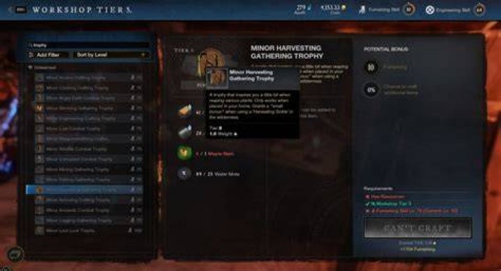 Harvesting Gathering Trade Skill - New World MMO