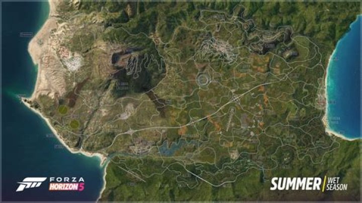 How big is the map in Forza Horizon 5?