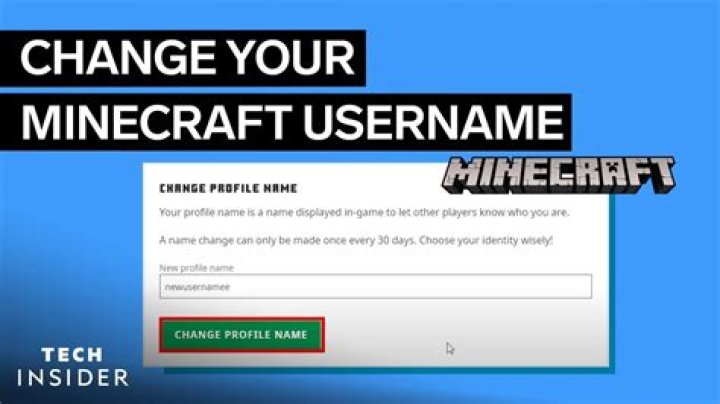 how to change username minecraft