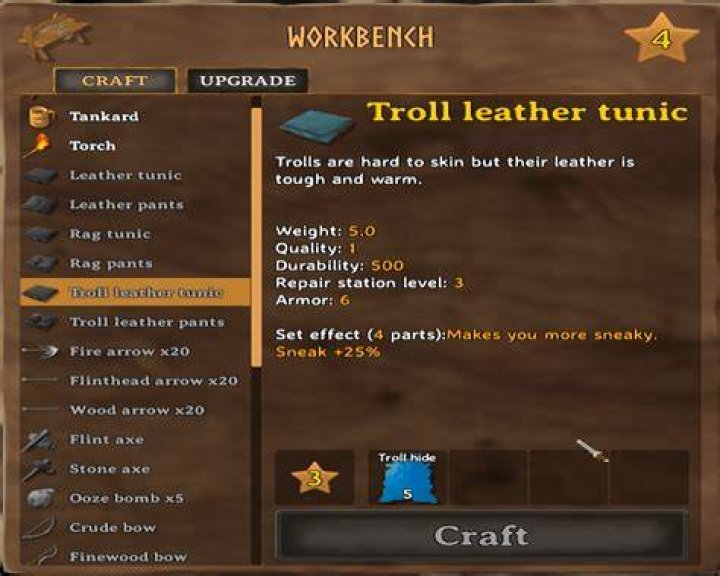 How to Craft Troll Hide Armor in Valheim